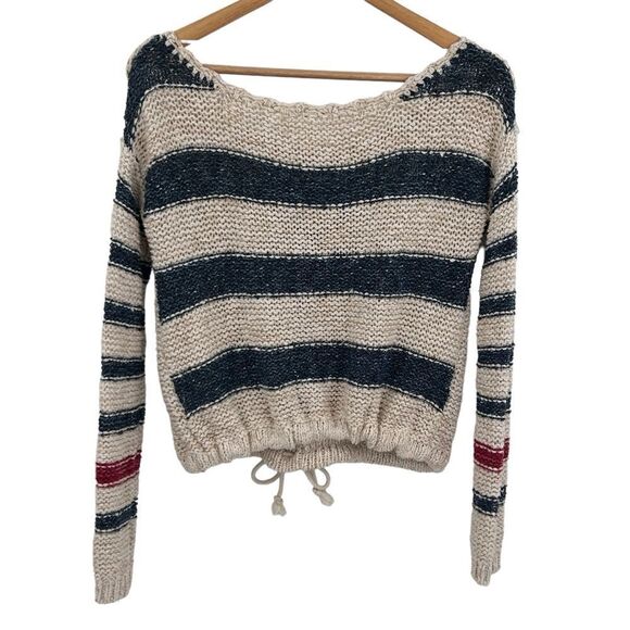 Free People Sailor Song Pullover in Ivory Combo size small - Picture 5 of 8